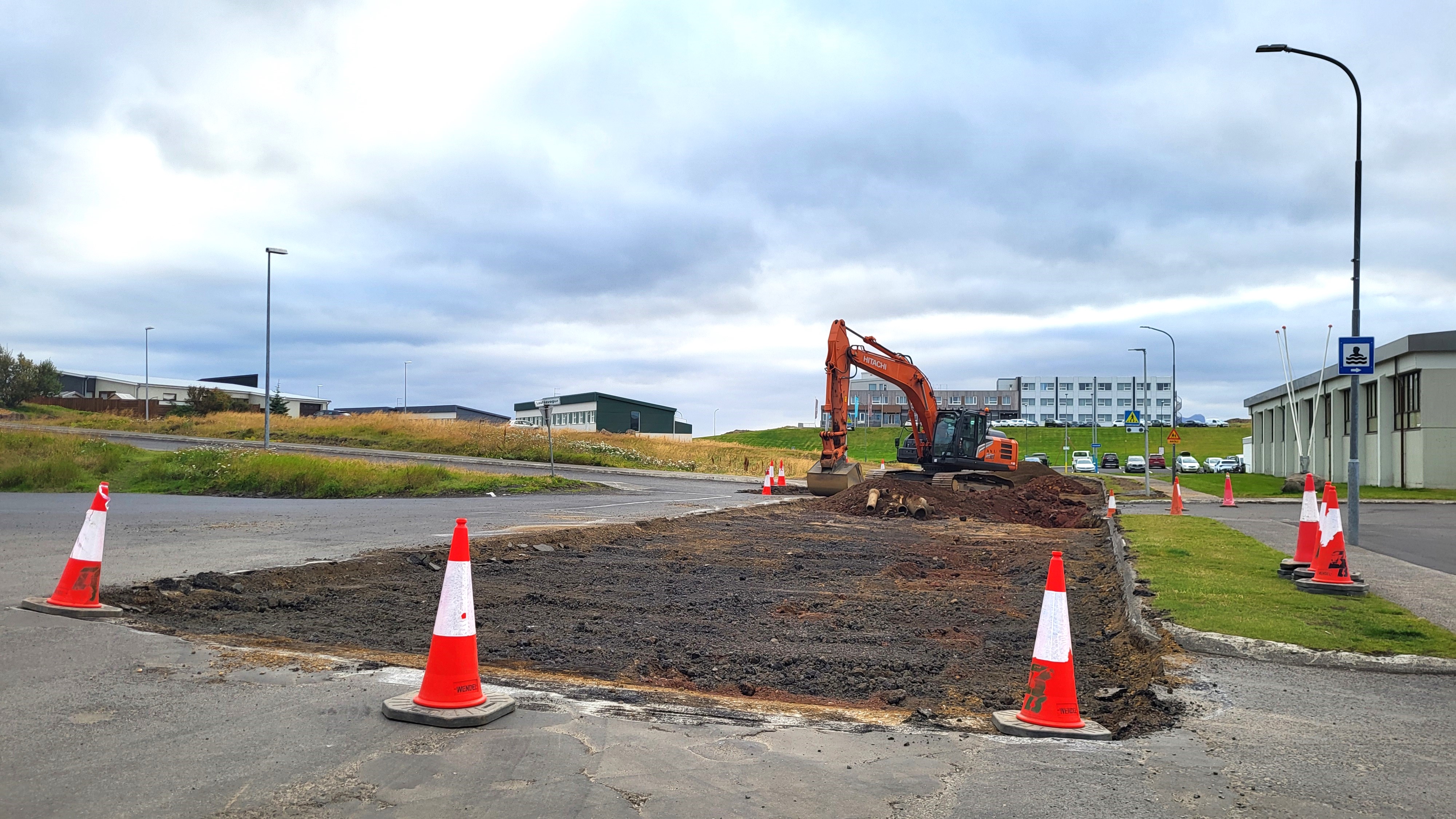 Ráðist var í umfangsmiklar malbikunarframkvæmdir á árinu.