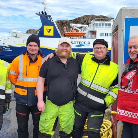 Ingvar, Jón Páll, Jón Beck, Jón Jakob og Einar Strand 10.05.24