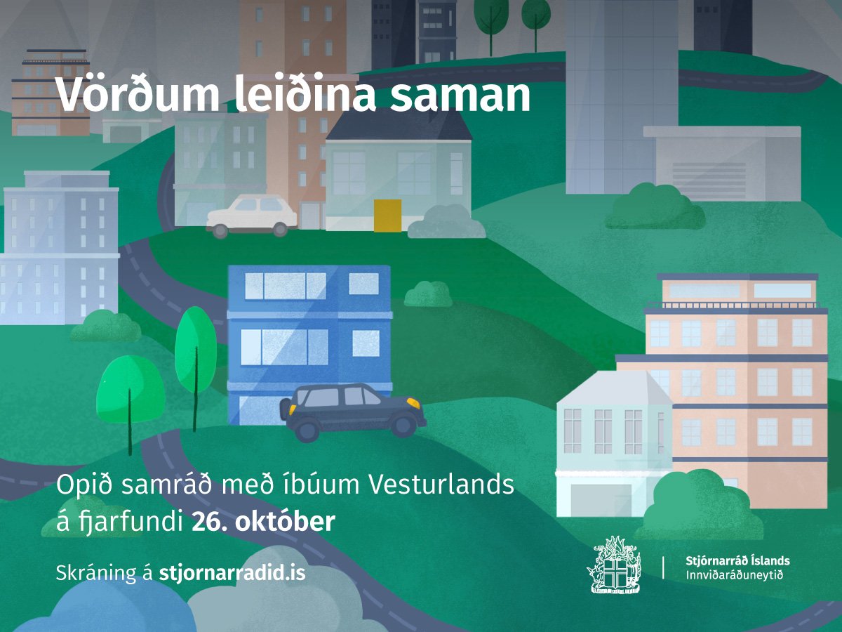Samráðsfundur verður miðvikudaginn 26. október kl. 15:00