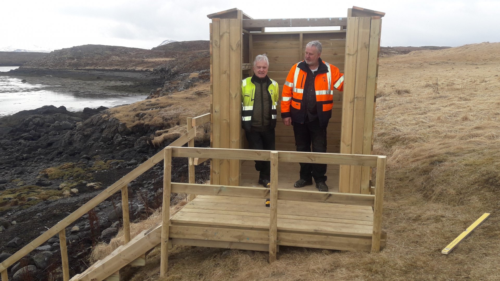 Sjósundsskýli reist í Stykkishólmi - Bætt aðstaða til sjósunds í Móvík