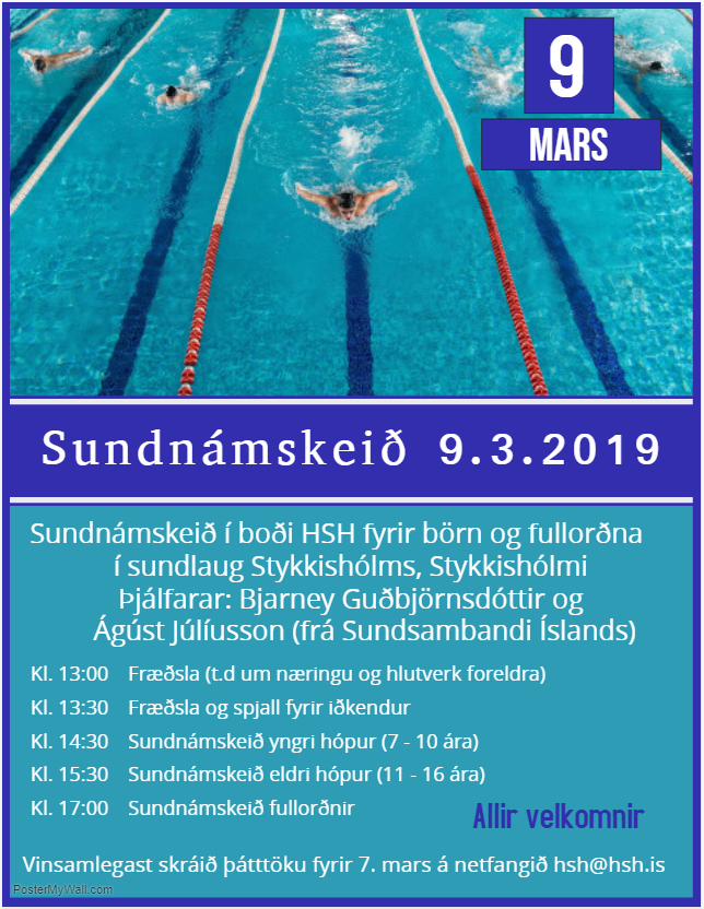 Sundnámskeið í sundlaug Stykkishólms