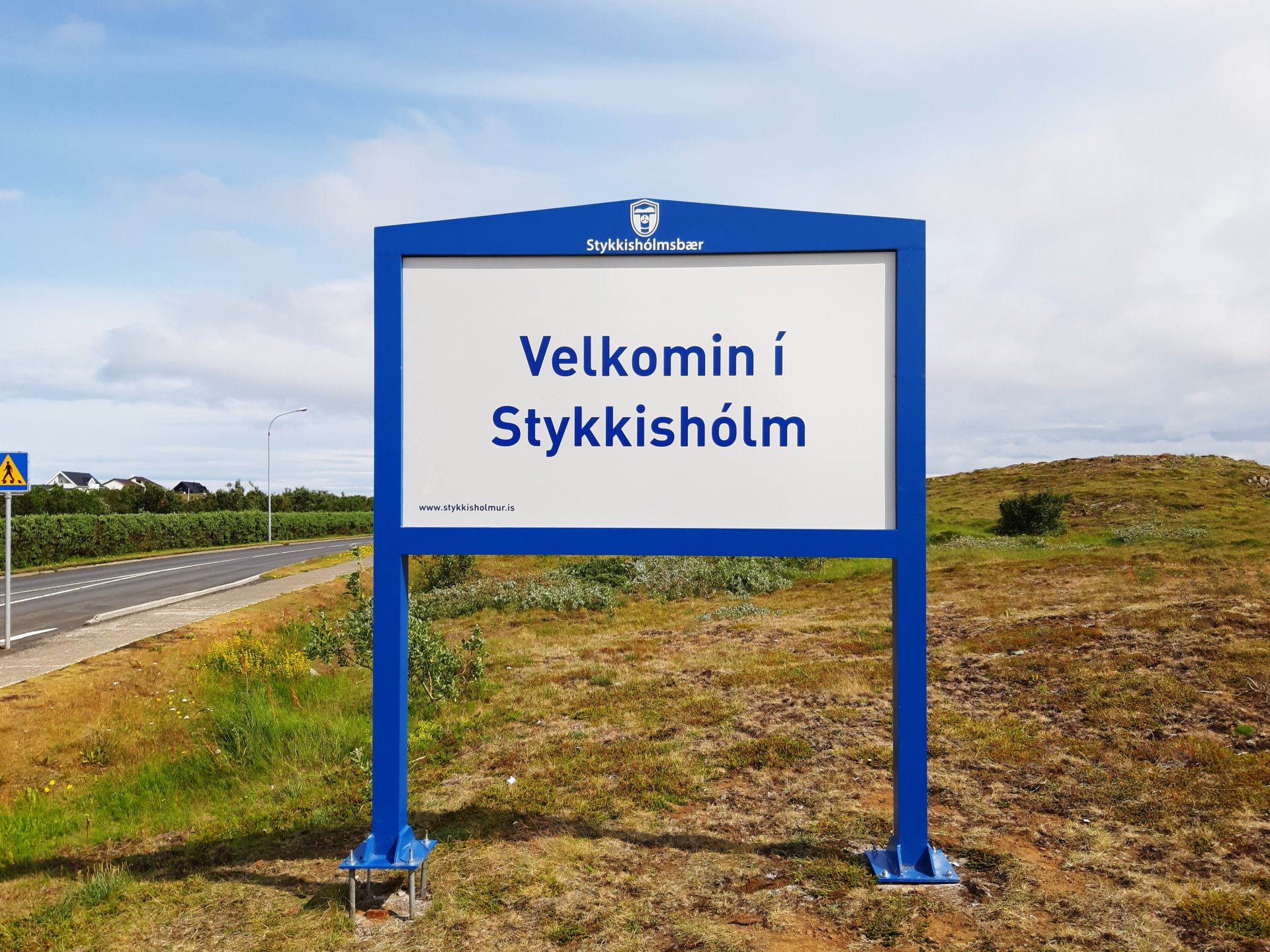 Velkomin í Stykkishólm ? nýtt skilti komið upp