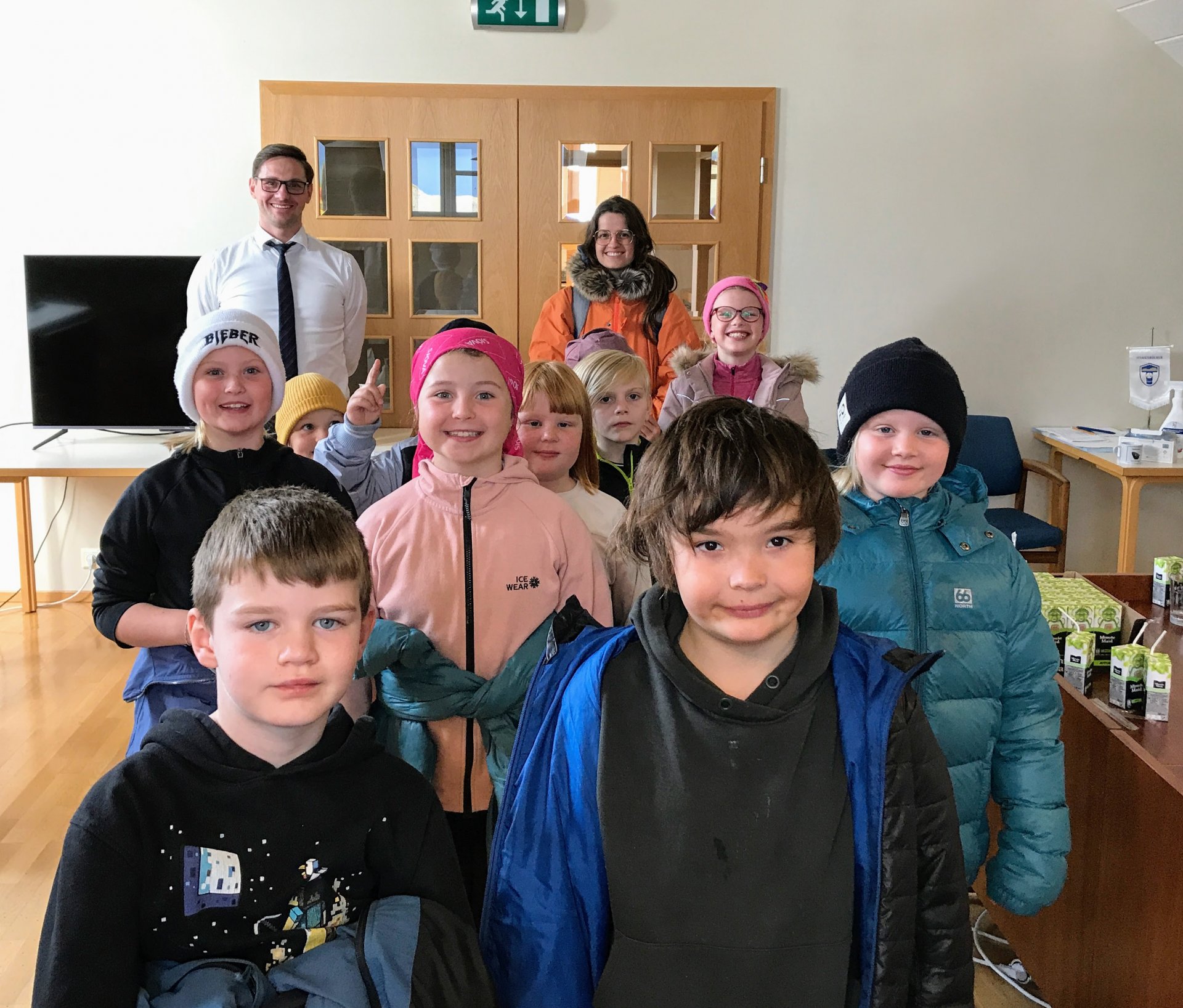 3. bekkur heimsótti bæjarstjóra í Ráðhúsið