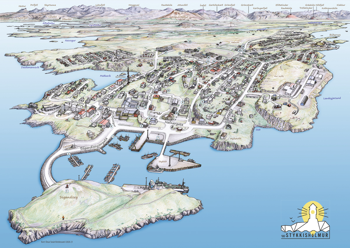 Nýtt götukort af bænum
