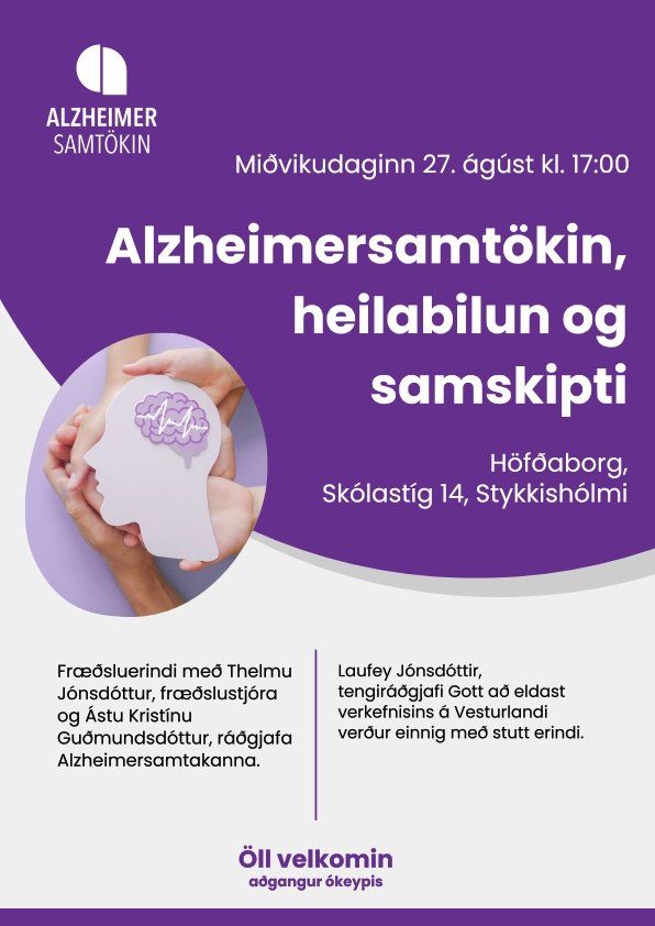 Alzheimersamtökin með fræðslu í Stykkishólmi