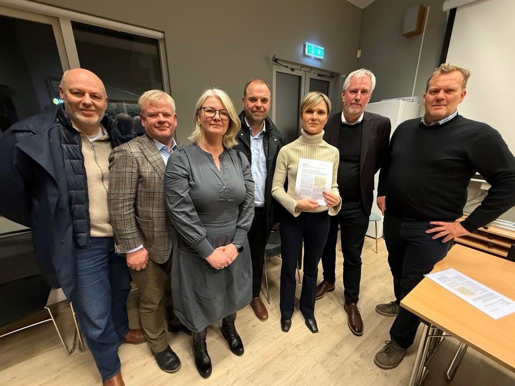 Frá fundi með forsætisráðherra í gær.