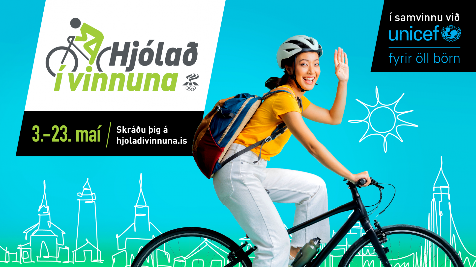 Hjólað í vinnuna 2023 hefst 3. maí