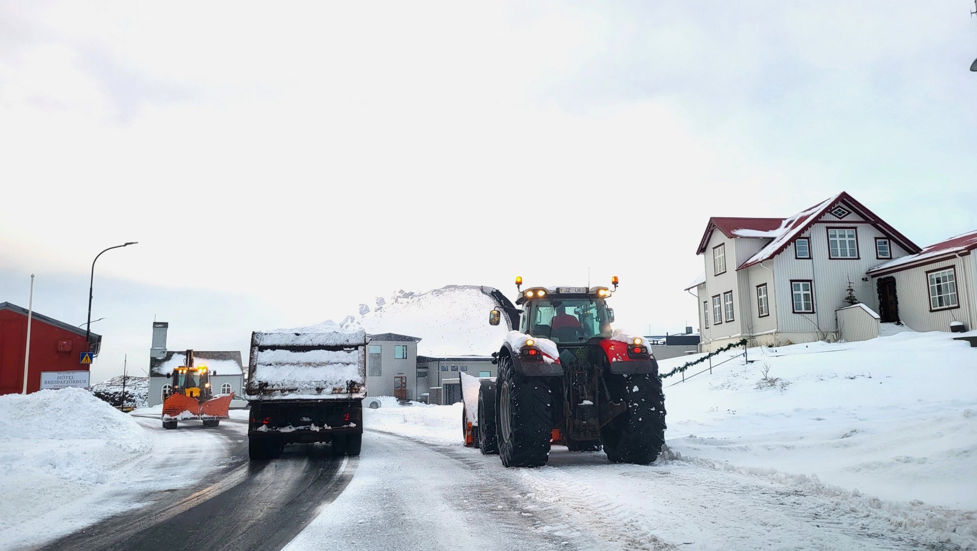 Snjómokstur í Stykkishólmi