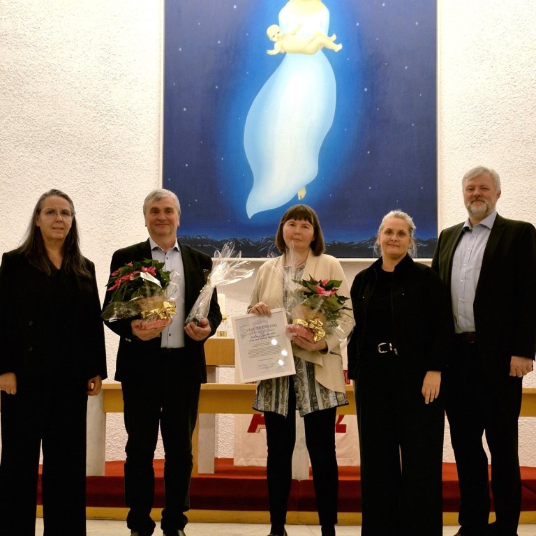 Eyberg og Guðlaug voru heiðruð á opnunarhátíð Norðurljósa 2025