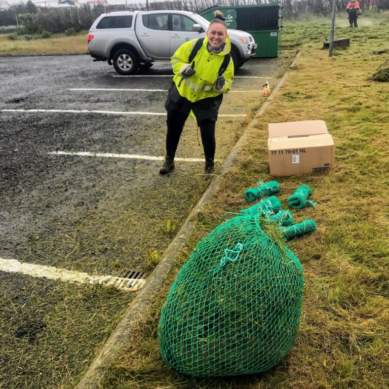 Fjölnota heynet í stað plastpoka
