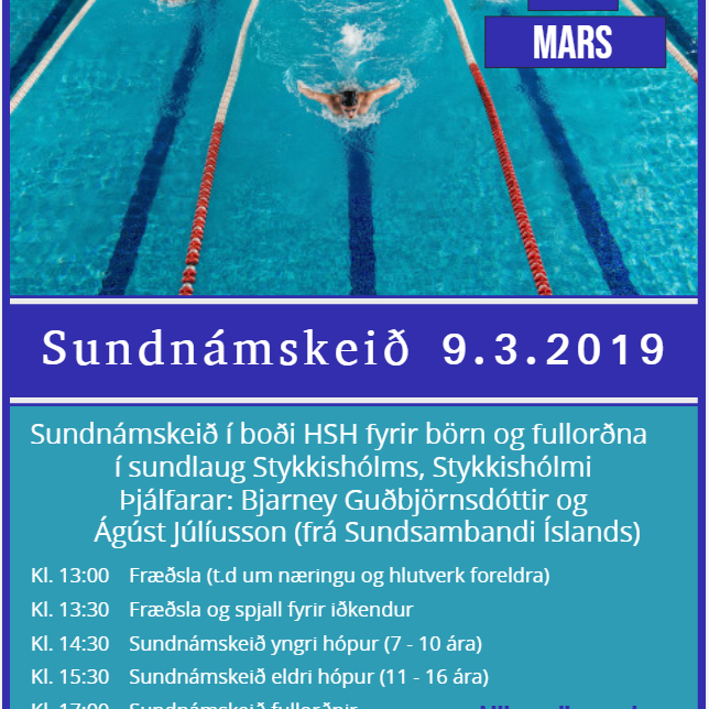 Sundnámskeið í sundlaug Stykkishólms