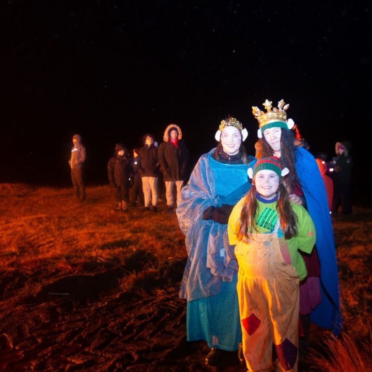 Þrettándabrenna og flugeldasýning