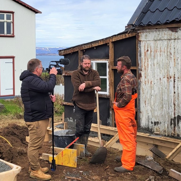 Fjölmiðlafár í Stykkishólmi