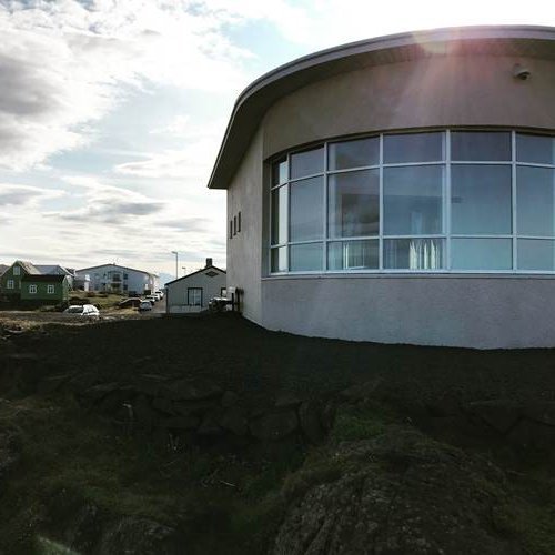 Roni Horn ásamt Bergþóru Snæbjörnsdóttur og Kristínu Önnu í Vatnasafni