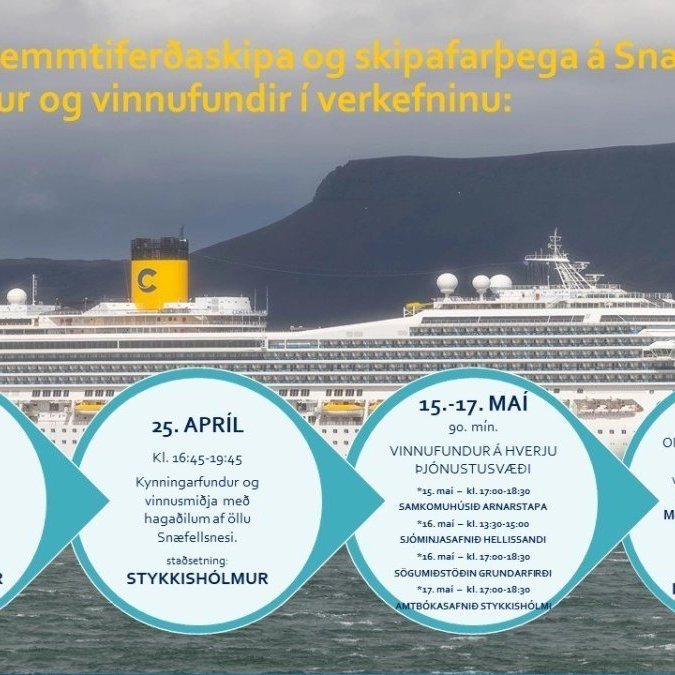 Móttaka skemmtiferðaskipa á Snæfellsnesi – Vinnufundur 17. maí í Stykkishólmi