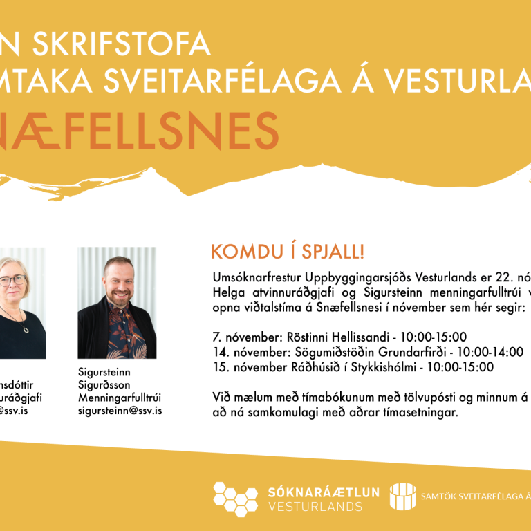 Opin skrifstofa SSV í Stykkishólmi