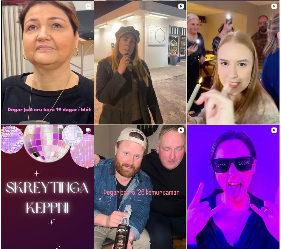 Nefndin er að gera gott mót á Instagram